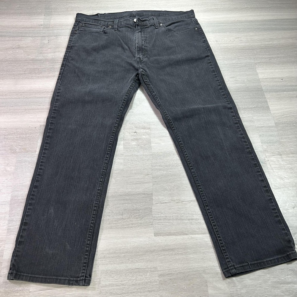 Levis 559 Relaxed Straight Jeans Mens 40x32 Gray Stretch Denim Charcoal Wash